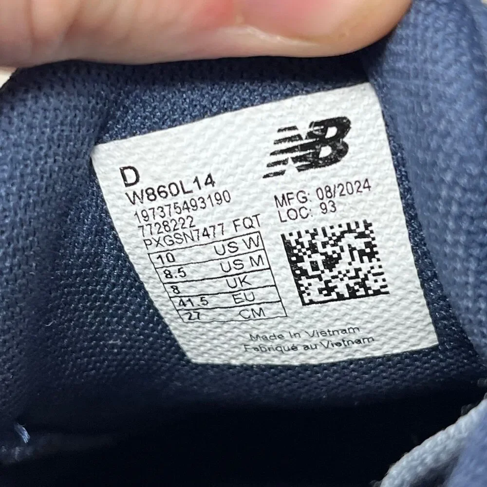 New Balance Fresh Foam 860 V14 Blue Gray Running Shoes Women’s 10 / 8.5M W860L14